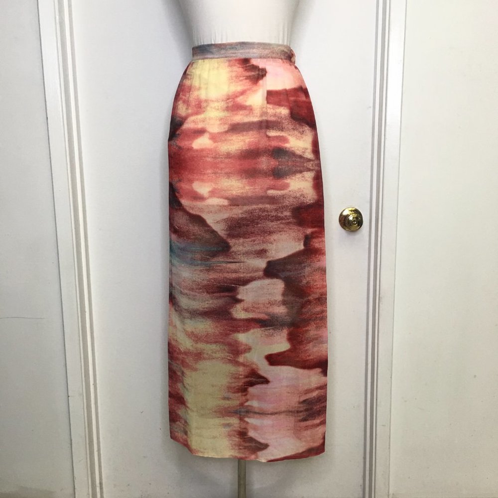 Urban Day Sunset Printed Maxi Skirt